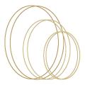 6pcs Gold 3 Sizes Wire Rings,metal Rings for Dreamcatcher,macrame