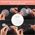 74pcs Acrylic Transparent Circle Discs,with Tassel Pendant