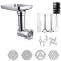 Metal Meat Food Processor Grinder Attachment for Kitchenaid Stand