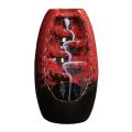 Waterfall Incense Holder Aroma Smoke Censer Holder for Home Red