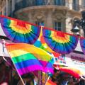 6piece Rainbow Pride Bunting,rainbow Pride Pleated Fan Flag Banner