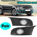 Chrome Car Front Bumper Fog Light Fog Lamp Vent Grille Grill Cover