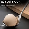 Stainless Steel Heavy Duty Deep Soup Spoon Large Serving Spoon