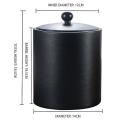 1.3l Stainless Steel Ice Bucket Leather Ice Bucket European Style, A