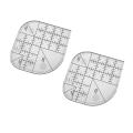 Curved Corner Cutter Quilt Ruler,acrylic Template Patchwork Tool,2pcs