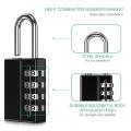 4 Digit Padlock, 2 Pack Combination Lock with 2 Key for Gym Locker