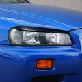Car Headlight Eyebrows Trim for Nissan Skyline R34 Gtr Gt-t 1999-2002