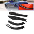 4pcs Carbon Fiber Rearview Side Mirror Trim for Ford Mustang
