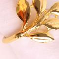 6pcs Fall Leaves Napkin Rings Christening Metal Wedding Gifts Party A
