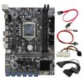 Motherboard with Graphics Power Cable+24pin Power Cable+switch Cable