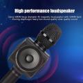 Bluetooth Microphone for Karaoke Smartphone Ios Android Silver Gray