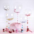 50pcs 18 Inch Luminous Transparent Bobo Bubble Ballons Decorations