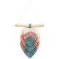 Woven Chic Bohemian Woven Leaf Tapestry with Cotton Tassel B