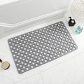 Tpe Bathroom Floor Shower Mats Anti Slip with Suction Cups Blue