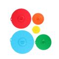 Set Of 5 Silicone Microwave Bowl Cover Cooking Pot Pan Lid Cover
