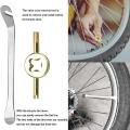 6 Pcs Bike Spoke Wrench Kit, Bicycle Spoke Tool Tyre Remover Steel
