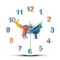 Colorful Numbers Modern Wall Clock Home Decoration Wall Clock