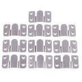 Furniture Sectional Interlock Style Sofa Connector 10pcs Silver Tone