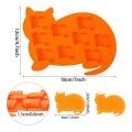 4 Pieces Cat Shape Ice Square Trays Mold,for Making Ice Square