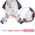 2 Pack Dog Pajamas, Cotton Dog Nightclothes Shirt for Cats Blue -l