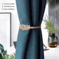 2 Pcs Pack Spring Design Of Curtain Hanger Fits Most Curtains Gold