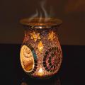 Mosaic Glass Oil Burner Tealight Candle Wax Melter Warmer Candle A