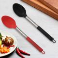 Silicone Cooking Spoon Set Of 2 Solid Basting Spoon for Spoon