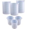 Silicone Measuring Cups, 6 Pcs 250ml/100ml for Epoxy Resin