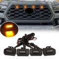 4pcs Led Front Grill Lights for Toyota Tacoma Raptor Trd,yellow Light