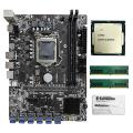 Btc Mining Motherboard with G3900 Cpu+thermal Grease+2x8g Ddr4 Ram