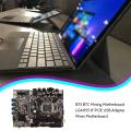 B75 Btc Motherboard+thermal Pad+switch Cable Lga1155 8xpcie to Usb