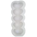 Love Heart Shape Column Silicone Candle Molds,for Diy Art Resin Epoxy