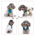 2 Pack Dog Pajamas, Cotton Dog Nightclothes Shirt for Cats Blue -xl