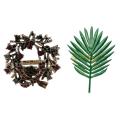 6pcs Christmas Wreath Napkin Rings Metal Napkin Buckle Decoration