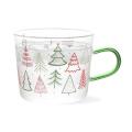 Nordic Rum Round Christmas Water Cup with Gift Box Xmas Tree A
