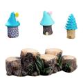 Miniature Fairy Garden Tree Stump Bridge Plant Pot Figurine Diy