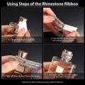 Self Adhesive Rhinestone Ribbons 2 Styles Ribbon Crystal Ribbon