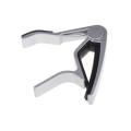 Perfect Folk Acoustic Guitar Trigger Change Capo Silver