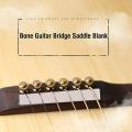 10pcs Bone Guitar String Bridge Saddle Blanks for Classical Guitar