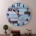 Wooden Wall Clock Silent Non-ticking, Battery Operated, 10 Inch