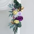 2 Piece Wedding Props Artificial Flower Arch Arrangement