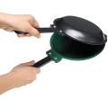 2x Diy Non-stick Double-sided Frying Pan, Gas and Induction Universal