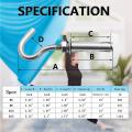 10pcs Concrete Wall Hook, 304 Stainless Steel Hook for Wall (m8)