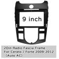 Car Radio Fascia Frame for Kia Cerato / Forte 2009-2012(auto Ac)