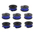 8pcs Single Line Trimmer Grass Mower Trimmer Replacement Spool Line