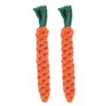 1 Pcs Dog Toys Cotton Carrots Teeth Cleaning Rope Bite Resistant