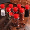 40pcs 100ml Spice Salt Pepper Red Seasoning Jar Kitchen Gadget Tool
