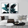 2pcs/set Green Plant Canvas Art Wall Poster Frame Not Include 21*30cm