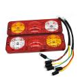 2x 12v Electric Three-wheel Semi-closed Rear Taillight Indicator Lamp