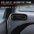 Car Carbon Fiber Dashboard Side Air Vent Housing Outlet Frame